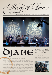 Djabe: Slices of live DVD